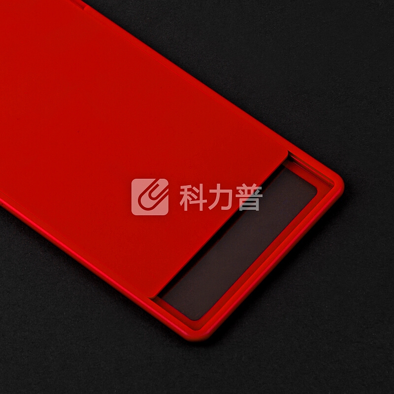 飞兹(fizz)5只装竖式彩色证件卡套/滑盖式工作证/公交卡套 红色FZ107005