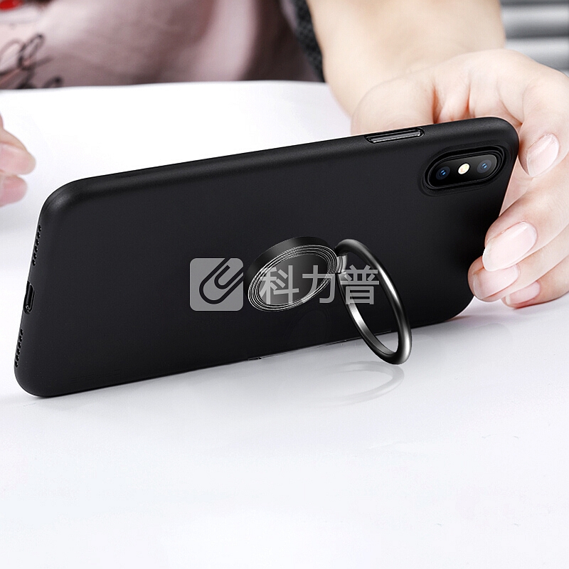 ESCASE 指环扣支架手机支架金属指环扣纤薄 华为iphone 三星小米荣耀苹果手机磁吸车载支架指环扣7Plus爵士黑