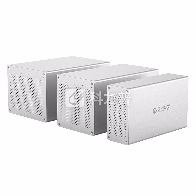 奥睿科(ORICO) 硬盘柜3.5英寸多盘位硬盘盒SATA串口全铝台式机外置盒 五盘位-WS500RU3(带阵列)