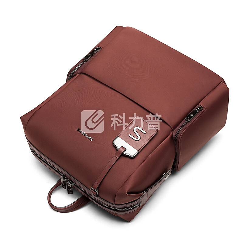 新秀丽明星同款电脑包双肩背包男女书包 Samsonite潮流旅行包TL3 紫红色