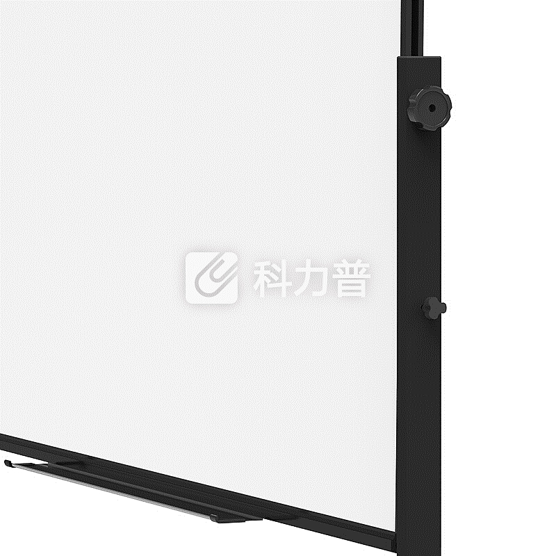 比比牛 白板支架式60*90cm 双面H型办公写字板 可升降翻转 黑金刚BBNV6090