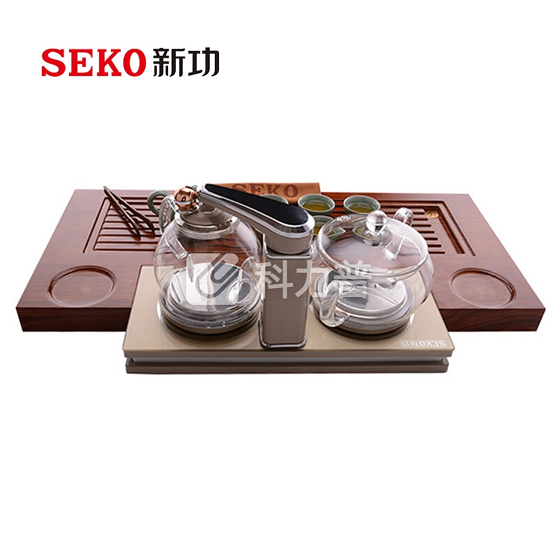 新功 SEKO 新功（SEKO）智能茶具花梨木茶盘四合一茶具套装整块实木功夫茶具 F176配F101