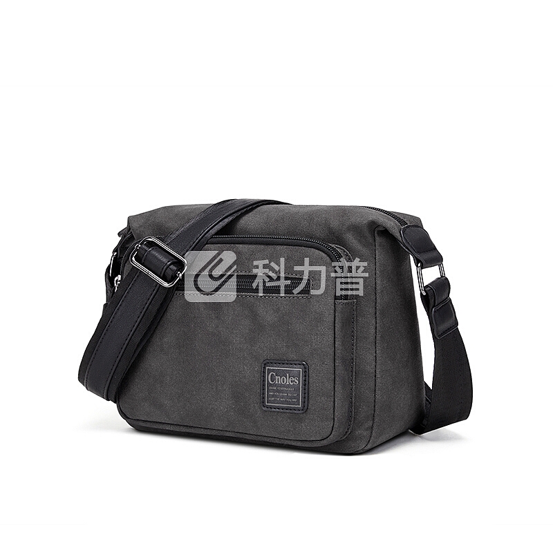 蔻一(Cnoles) 单肩包男包复古休闲斜挎包时尚潮流小背包 W170迷彩绿