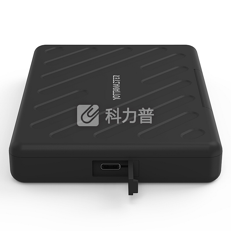 YottaMaster 2.5英寸Type-C三防笔记本移动硬盘盒外置盒免工具SATA串口支持固态SSD、机械硬盘 黑色A2-C3
