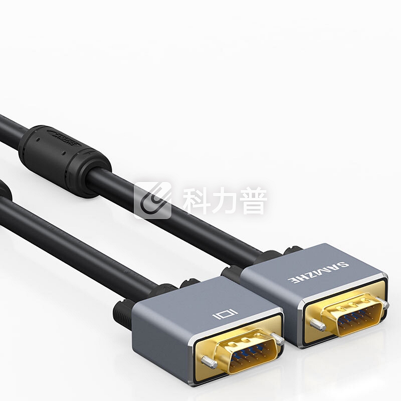 山泽(SAMZHE)VGA线3+9线芯工业发烧级高清视频线 1.5米 电脑电视显示器连接线投影仪视频数据信号线 S9015