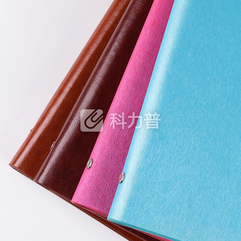 信发(TRNFA)TB-K828D 拉丝皮面笔记本加厚记事薄 创意6孔活页高档商务日记本会议本子(浅蓝色)