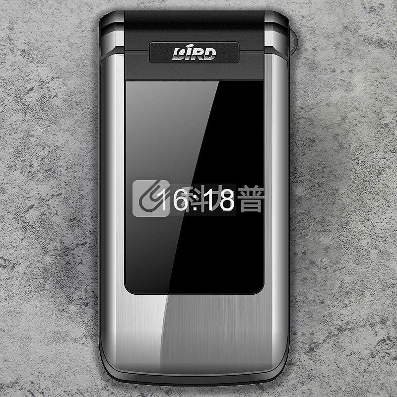 波导(BiRD)A530移动/联通2G翻盖老人手机双卡双待 星光银