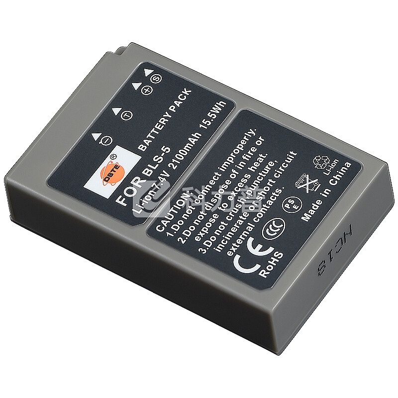 蒂森特(dste)奥林巴斯 BLS-5 E-PL6 E-PL7 E-P1 E-400 E-410 E-M10 E-PL2 相机电池 备电