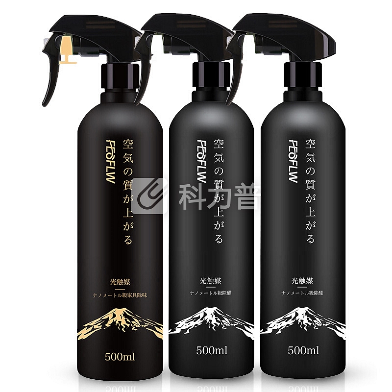 二月花 日本进口甲醛清除剂 液化活性炭除甲醛室内 光触媒 除甲醛喷剂 新房家用 母婴房安全 套装3瓶装
