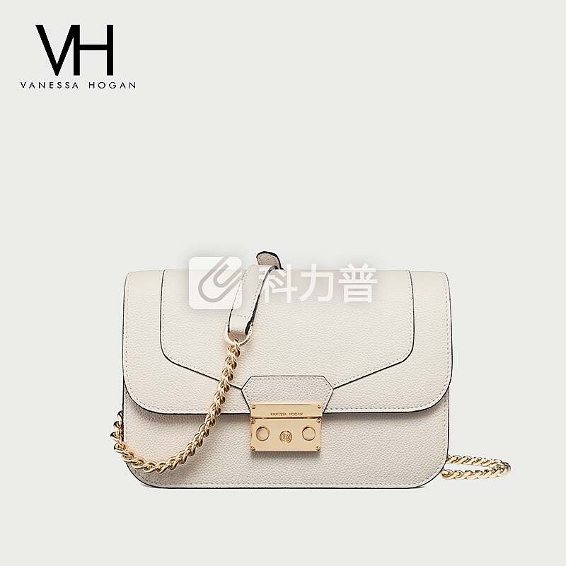 VANESSA HOGAN VH女包ck风单肩包轻奢清新牛皮时尚奢侈品休闲仙女链条ck斜挎包1808259BLA 黑色