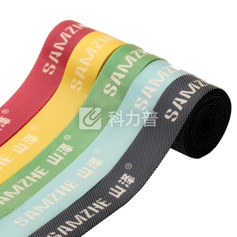 山泽(SAMZHE) 自由裁剪电脑扎线带/捆/绑/理/束线带 背靠背魔术贴 整理带 理线器 20*1000mm 红色 MST-10