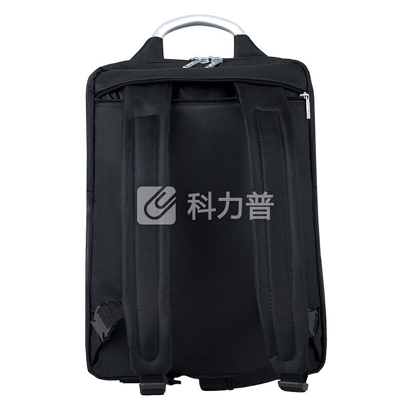 法国乐上(LEXON)电脑包男士双肩包14/15.6英寸双隔层防水笔记本商务休闲背包 蓝黑色