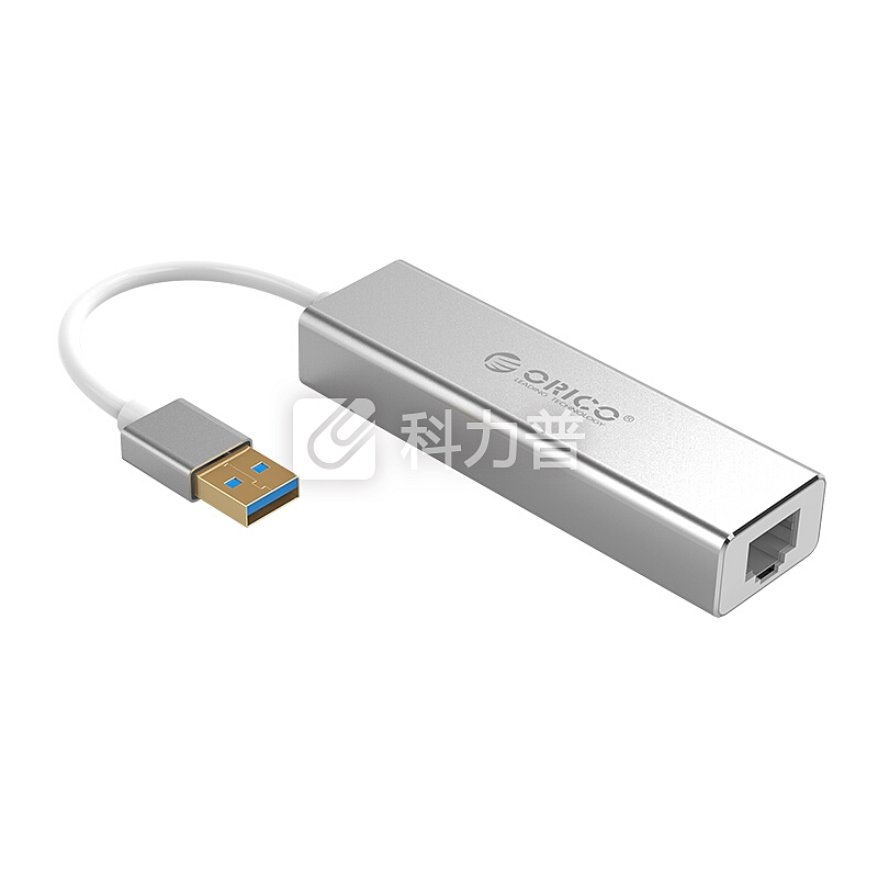 奥睿科(ORICO)USB分线器 3口HUB集线器转千兆网口RJ45网线接口 笔记本台式机外置网口转换器 XD-U31