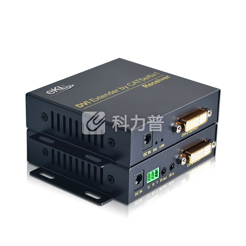 eKL DE70 DVI延长器70米 单网线dvi信号放大器转RJ45传输器