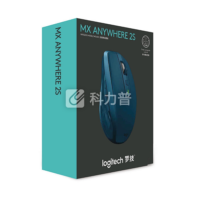 罗技(Logitech) MX Anywhere 2S 无线蓝牙双模鼠标 家用办公电脑笔记本通用 睿智蓝