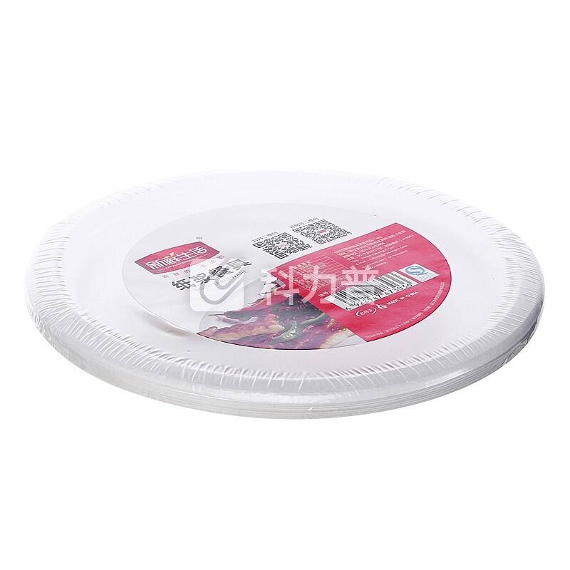新鲜生活 一次性餐盘 纸浆盘子￠230mm*10只装 SH-7303