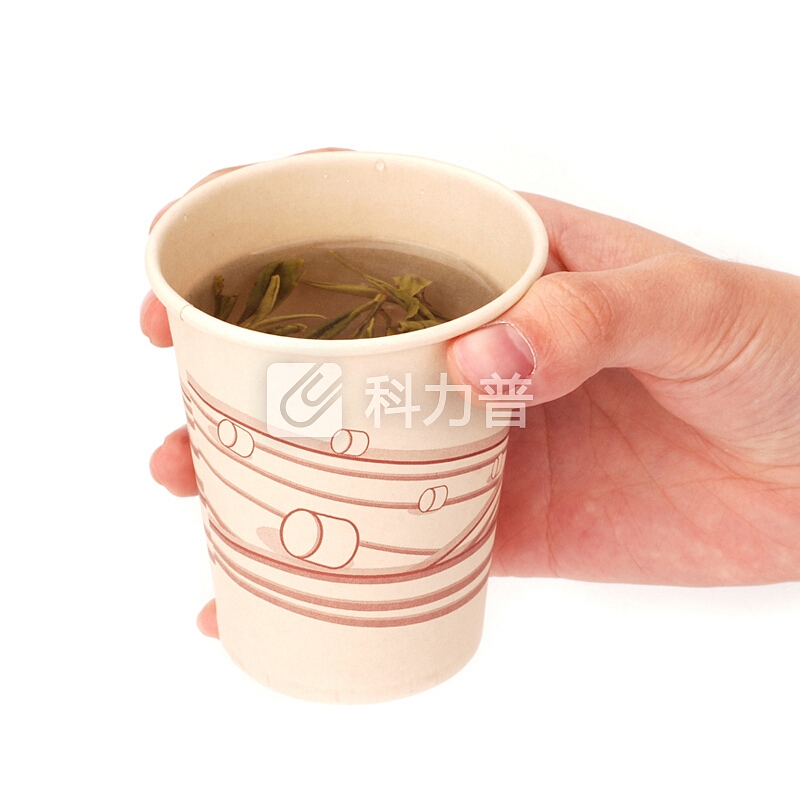 yekee 纸杯一次性加厚纸杯本色无漂白纸杯256ML250只JD-7140