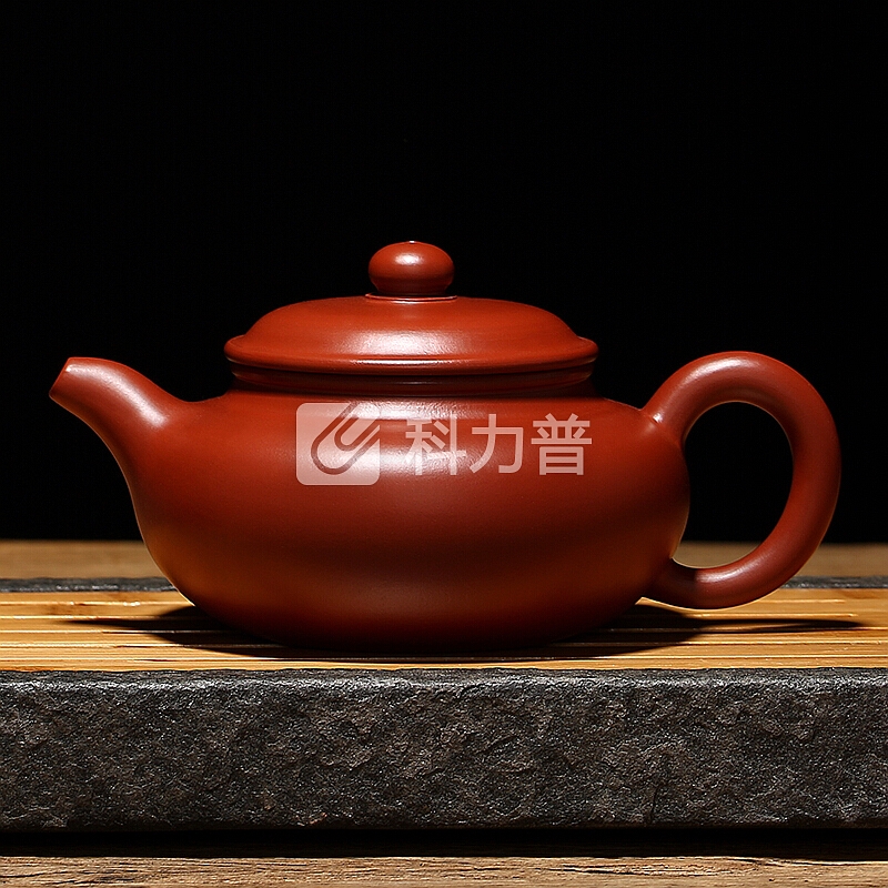 金镶玉 宜兴紫砂壶 紫砂功夫茶具原矿大红袍名家之作手工泡茶器 李小勤仿古壶250ml