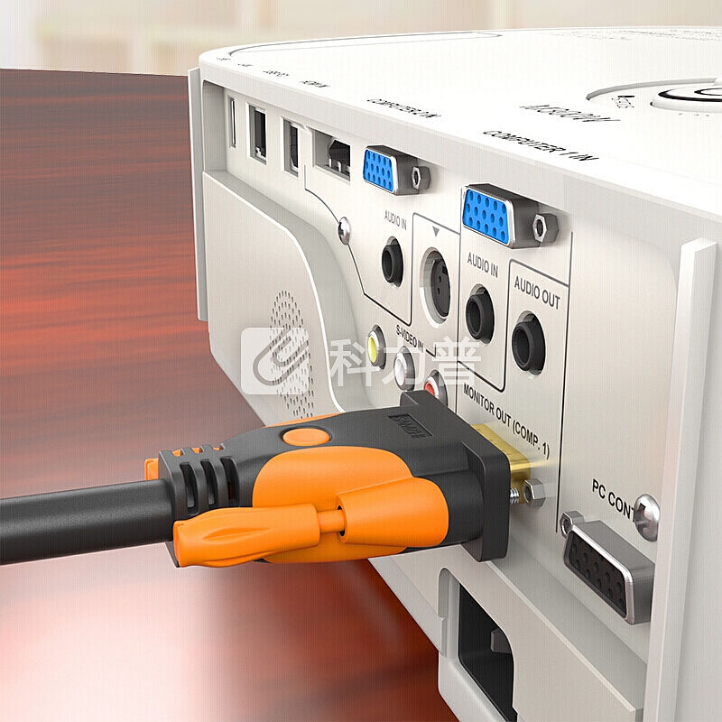 山泽(SAMZHE)VGA线高清双磁环 vga3+9线芯针/针工程镀金版 电脑投影仪显示器视频线数据信号线 1.5米 VM-9015