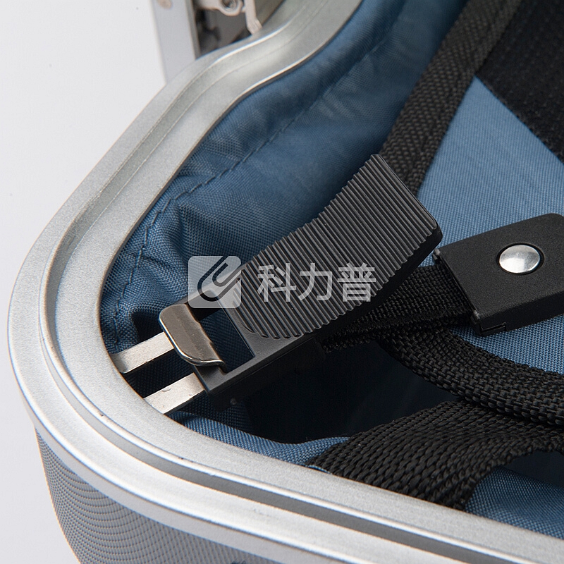 爱可乐(Echolac)铝框拉杆箱 防刮双TSA密码锁行李箱 双排8轮旅行箱PCT008E深蓝色20英寸