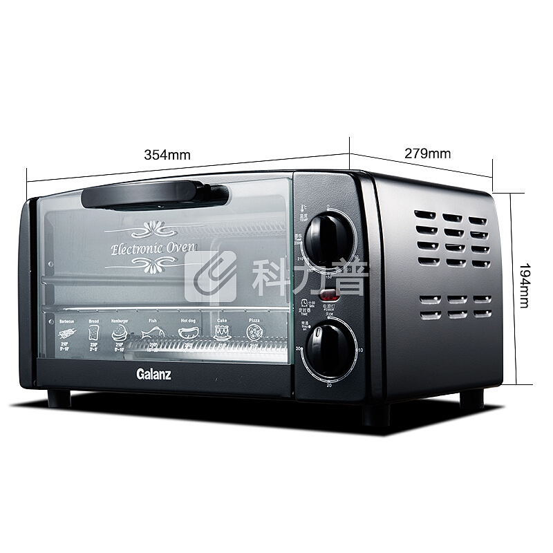 格兰仕(Galanz)家用电器多功能迷你型小电烤箱10L专业烘焙烘烤蛋糕面包KWS0710J-H10N