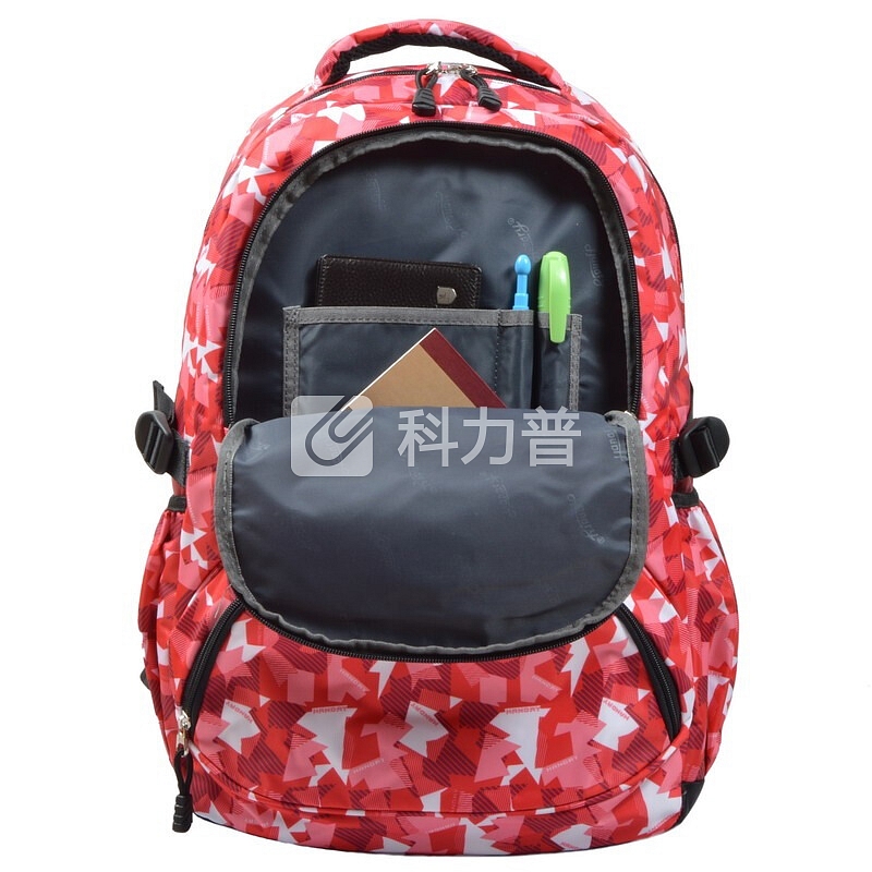 亨得利 (Handry) 背包 经典时尚出游双肩包多用背包男女时尚休闲风韩版书生书包H0091红色