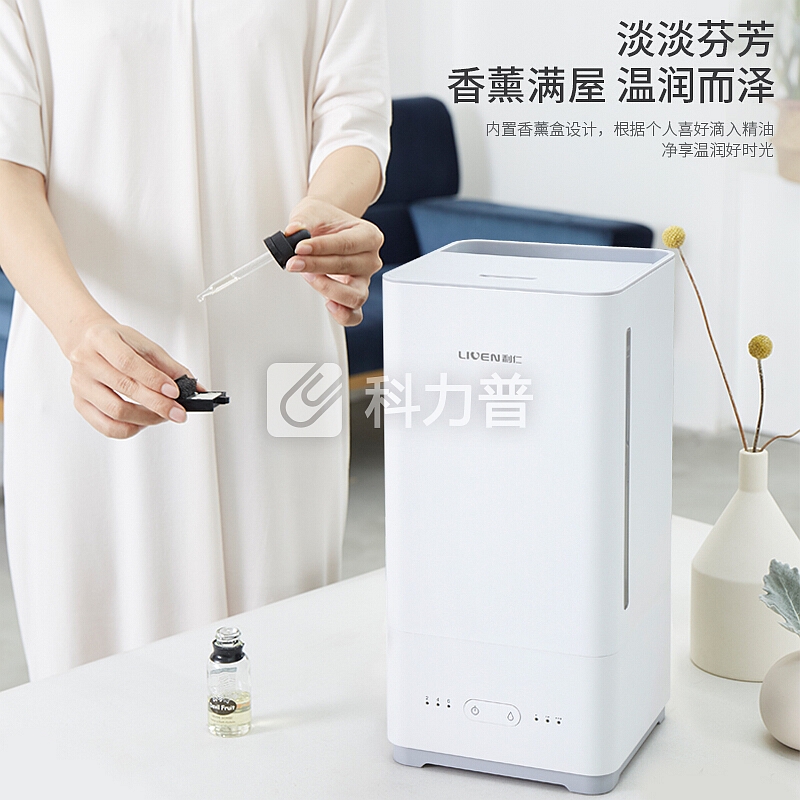 利仁(Liven)加湿器5L大容量上加水 静音卧室办公室空气净化加湿 家用迷你婴儿香薰JSQ-D50