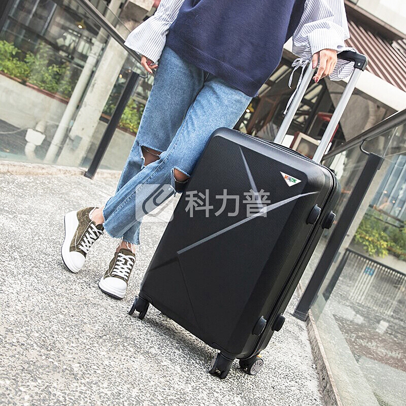 卡帝乐鳄鱼(CARTELO) 拉杆箱 万向轮旅行李箱 20英寸登机箱密码箱行李箱子 幻影黑