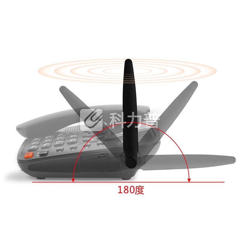 TCL 录音电话机 无线座机 办公家用 插移动卡 插卡录音 来电报号 GF100录音版赠8G卡(黑色)
