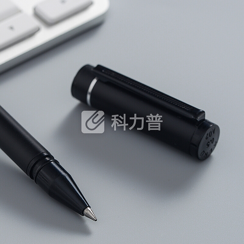 英雄(HERO)A206黑色金属0.5mm学生文具中性笔 签字笔 水笔三支装