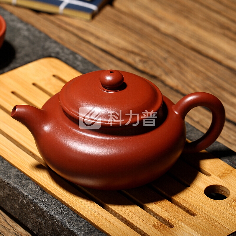 金镶玉 宜兴紫砂壶 紫砂功夫茶具原矿大红袍名家之作手工泡茶器 李小勤仿古壶250ml