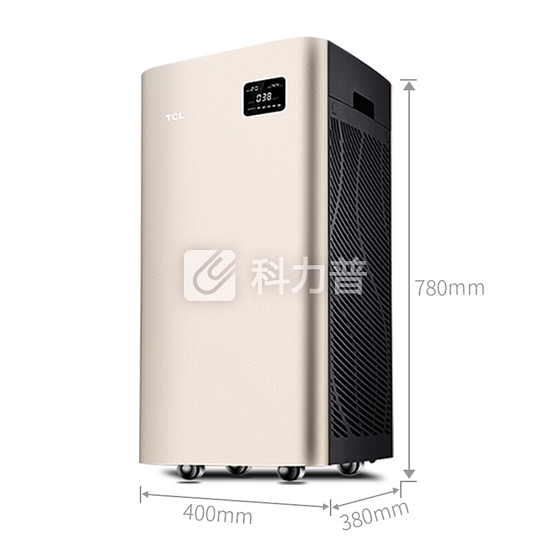 TCL 空气净化器 KJ818F-A2 颗粒物CADR 818立方米每小时 双面滤网净化 除雾霾甲醛过敏原 【甲醛CADR:420】