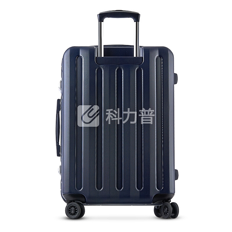 爱可乐(Echolac)铝框拉杆箱 防刮双TSA密码锁行李箱 双排8轮旅行箱PCT008E深蓝色20英寸