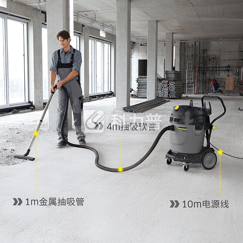 卡赫 KARCHER 卡赫工业商用吸尘器 桶式干湿两用 双电机大功率 原装进口德国凯驰集团NT65/2 ECO