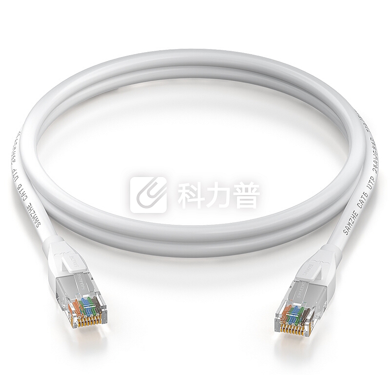 山泽(SAMZHE)六类网线 CAT6类千兆纯铜网线 成品电脑/家装/宽带网络连接跳线 白色5米BCT50 匹配路由器