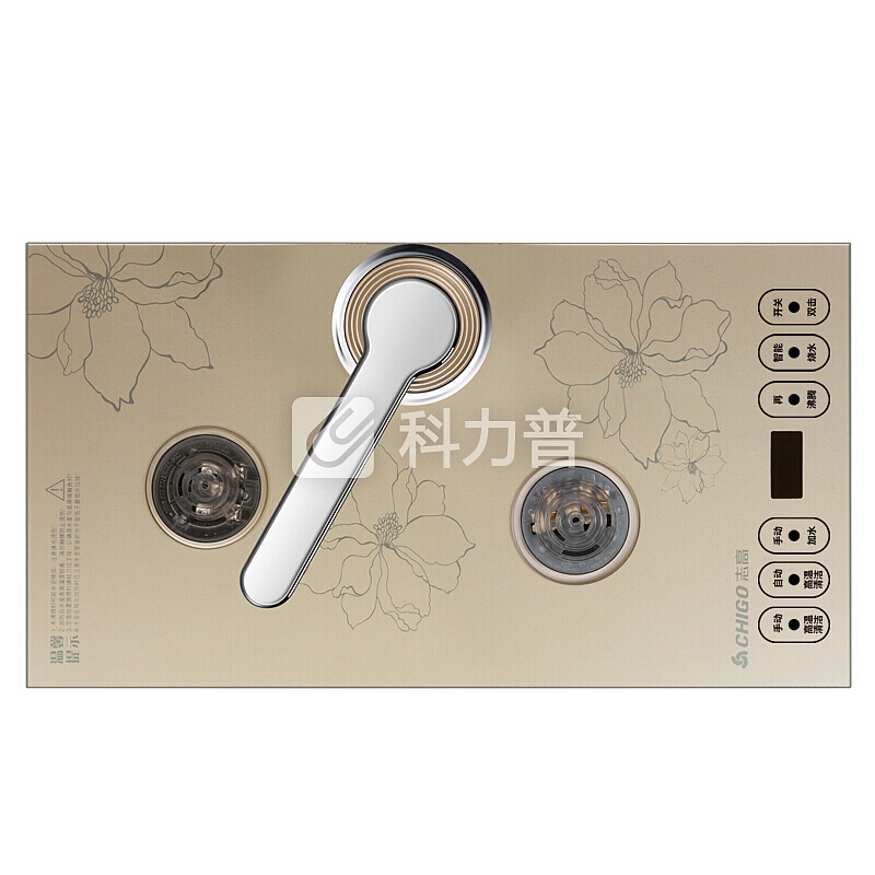 志高(CHIGO)电热水壶 304不锈钢 全智能自动上水壶烧水壶 JBL-S8262 电水壶茶具套装 金色