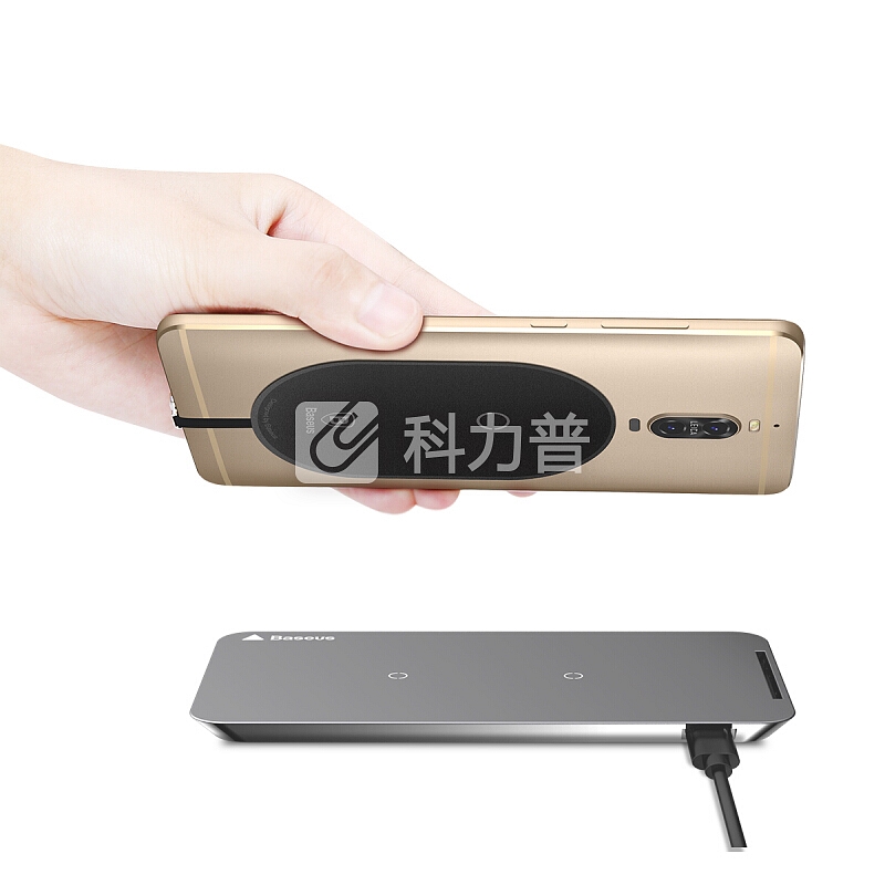 倍思 Baseus 倍思(Baseus)安卓Type-c无线充电接收器超纤手机接收贴片/充电贴适用于华为/mate9/三星/小米无线接收片 黑