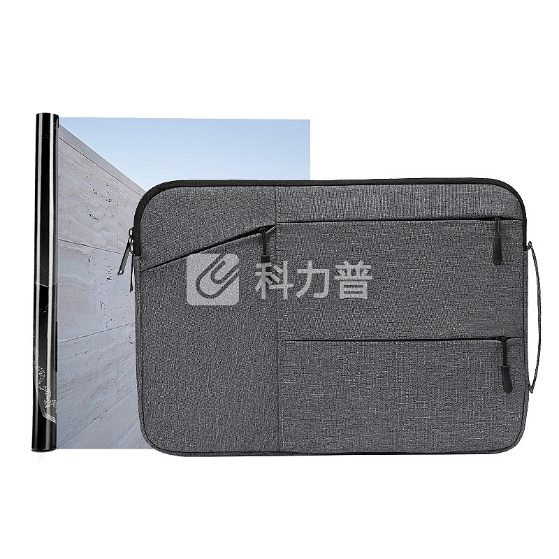 第九城V.NINE 苹果联想电脑包手提14英寸笔记本13.3英寸小米防泼水电脑内胆包 VD9BV02973J 深灰