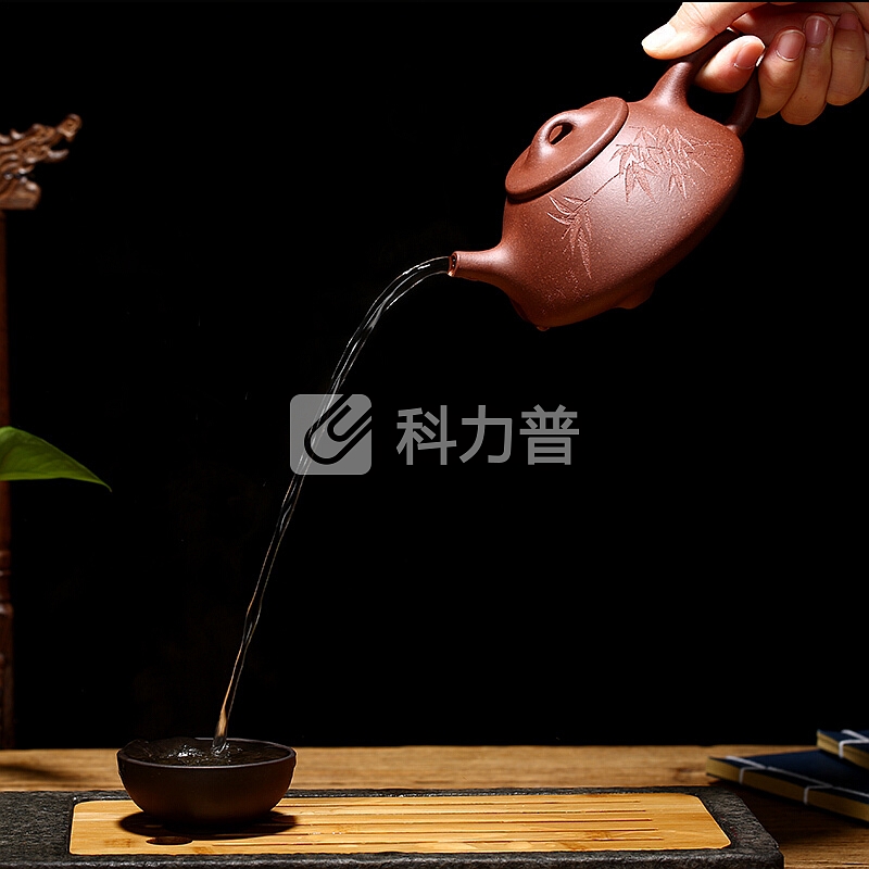 金镶玉 宜兴紫砂壶 功夫茶具原矿紫泥手工茶壶泡茶器 名家李小勤石瓢壶360ml