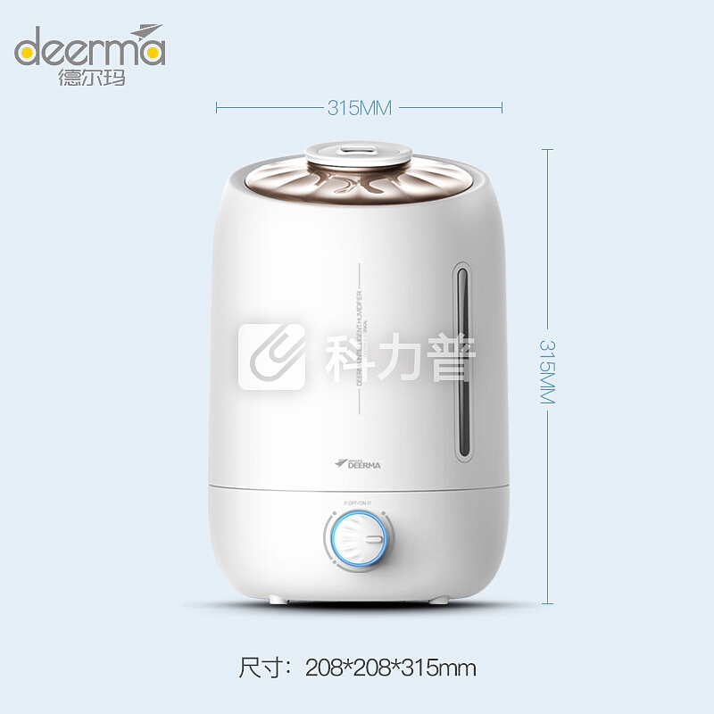 德尔玛(Deerma)加湿器 5L大容量 静音空调家用香薰增湿 办公室卧室空气加湿 DEM-F500