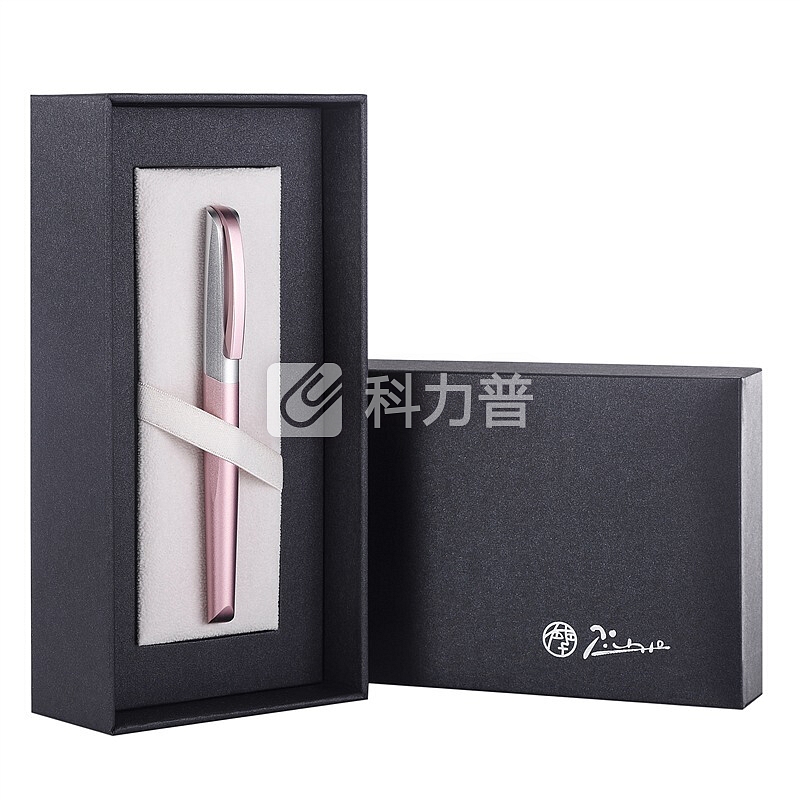 毕加索(pimio)钢笔签字笔女士商务办公礼品成人学生用0.5mm墨水笔黎曼之美系列960蔷薇粉