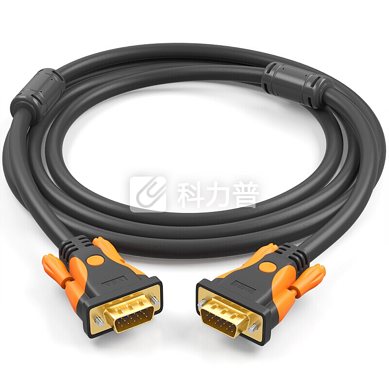 山泽(SAMZHE)VGA线高清双磁环 vga3+9线芯针/针工程镀金版 电脑投影仪显示器视频线数据信号线 1.5米 VM-9015